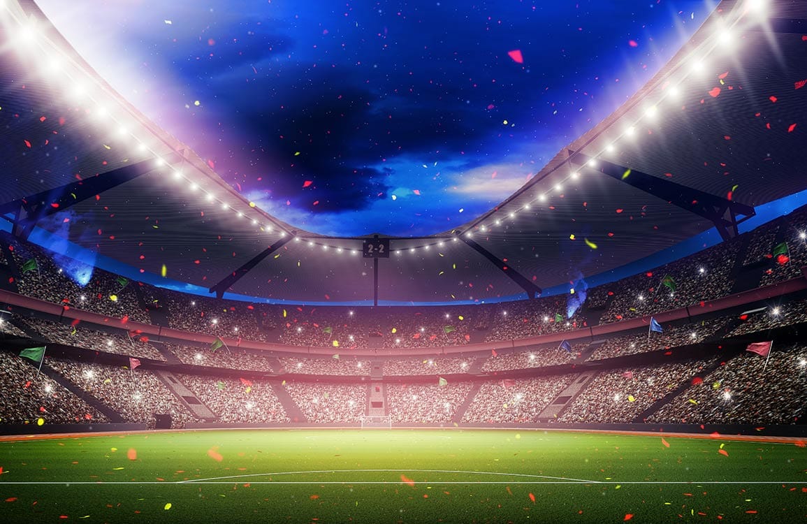 Soccer stadium background